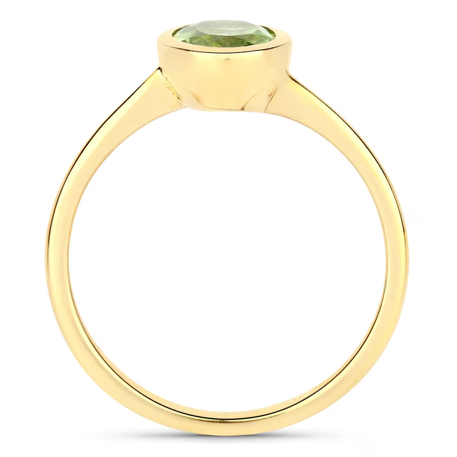 Rafaela Donata Ring Sterling Silber Peridot in Gelbgold