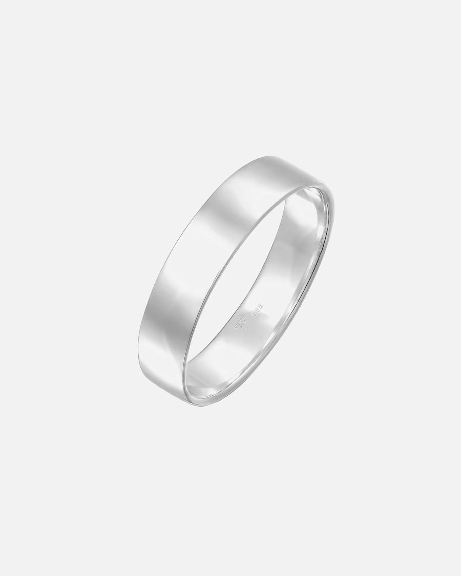 Elli PREMIUM Bandring Trauring Basic 585 Weißgold