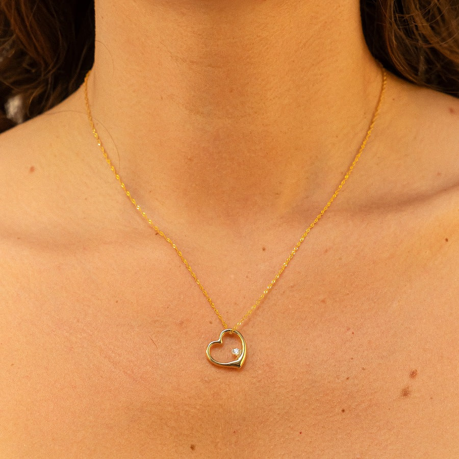 Fascination by Ellen K. Halskette 333/- Gold Zirkonia weiß