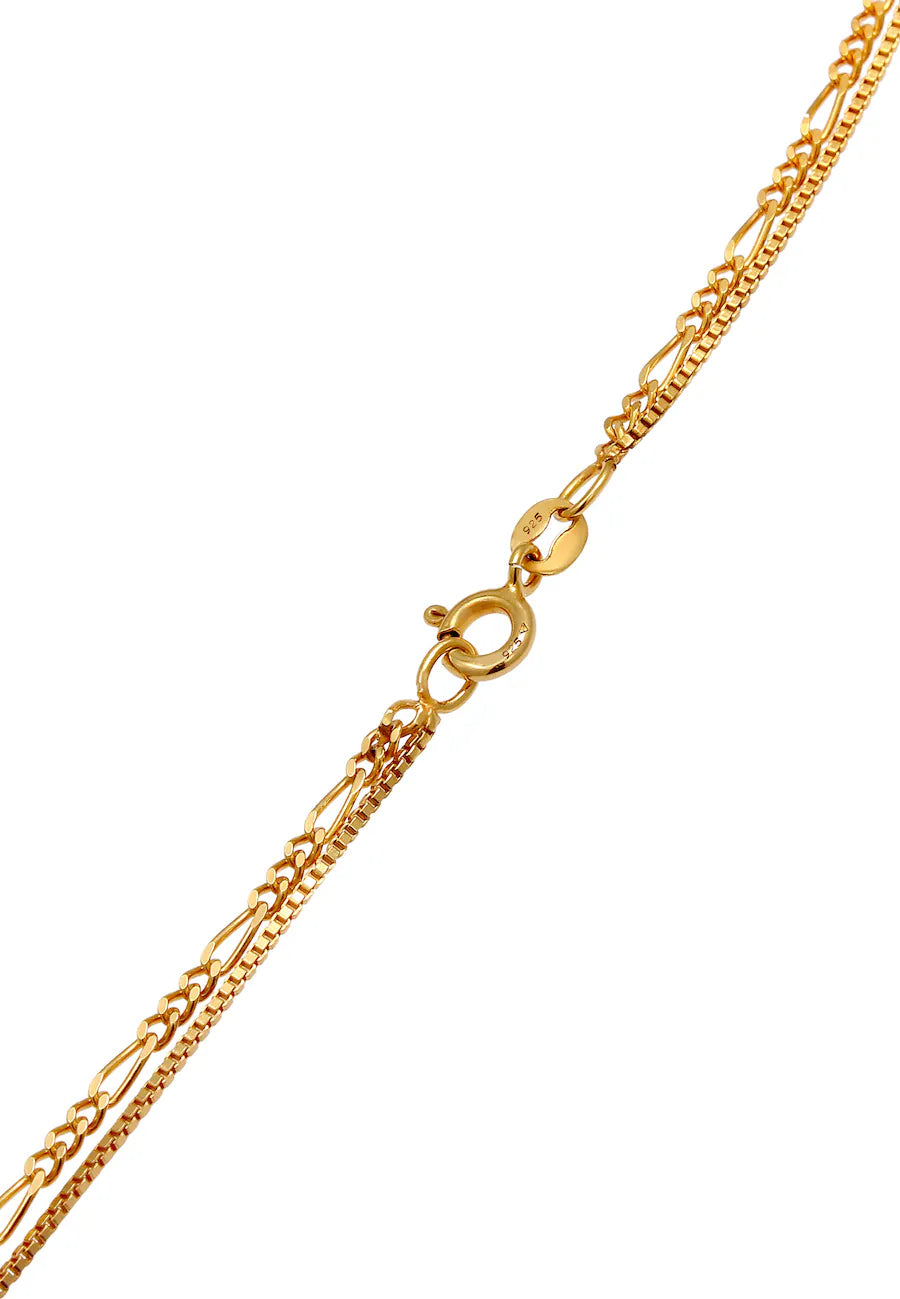 Elli Layer Plättchen Figaro Boho 2-lagig 925 Silber