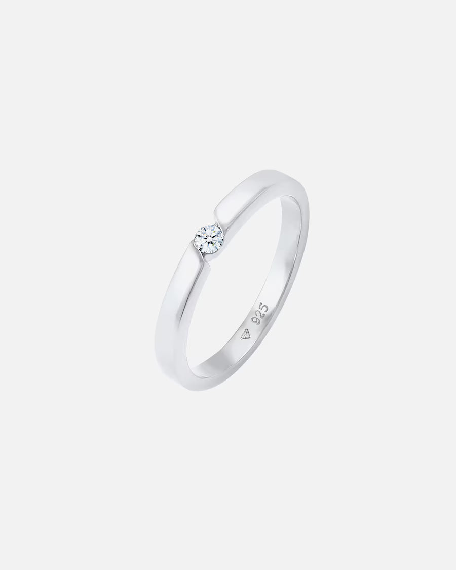 Elli DIAMONDS Verlobungsring Diamant (0.06 ct.) 925 Silber