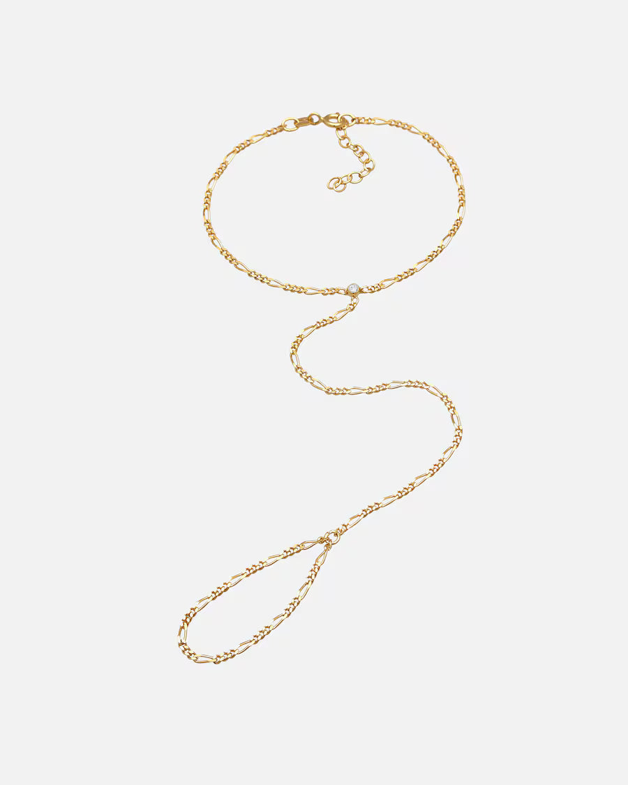 Elli Elli Armband Handchain Handkette Figaro 925 Silber