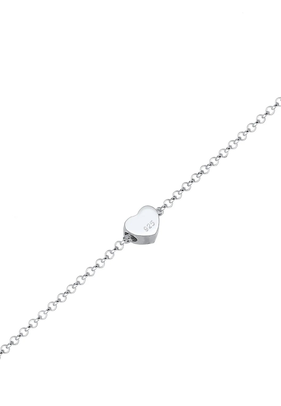 Elli Basic Trend Erbskette Herz Love Liebe 925 Silber