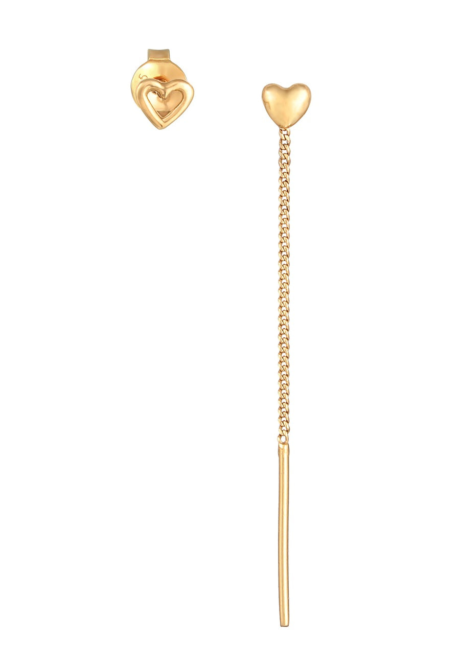 Elli Herz Ohrhänger Ohrstecker 925 Silber