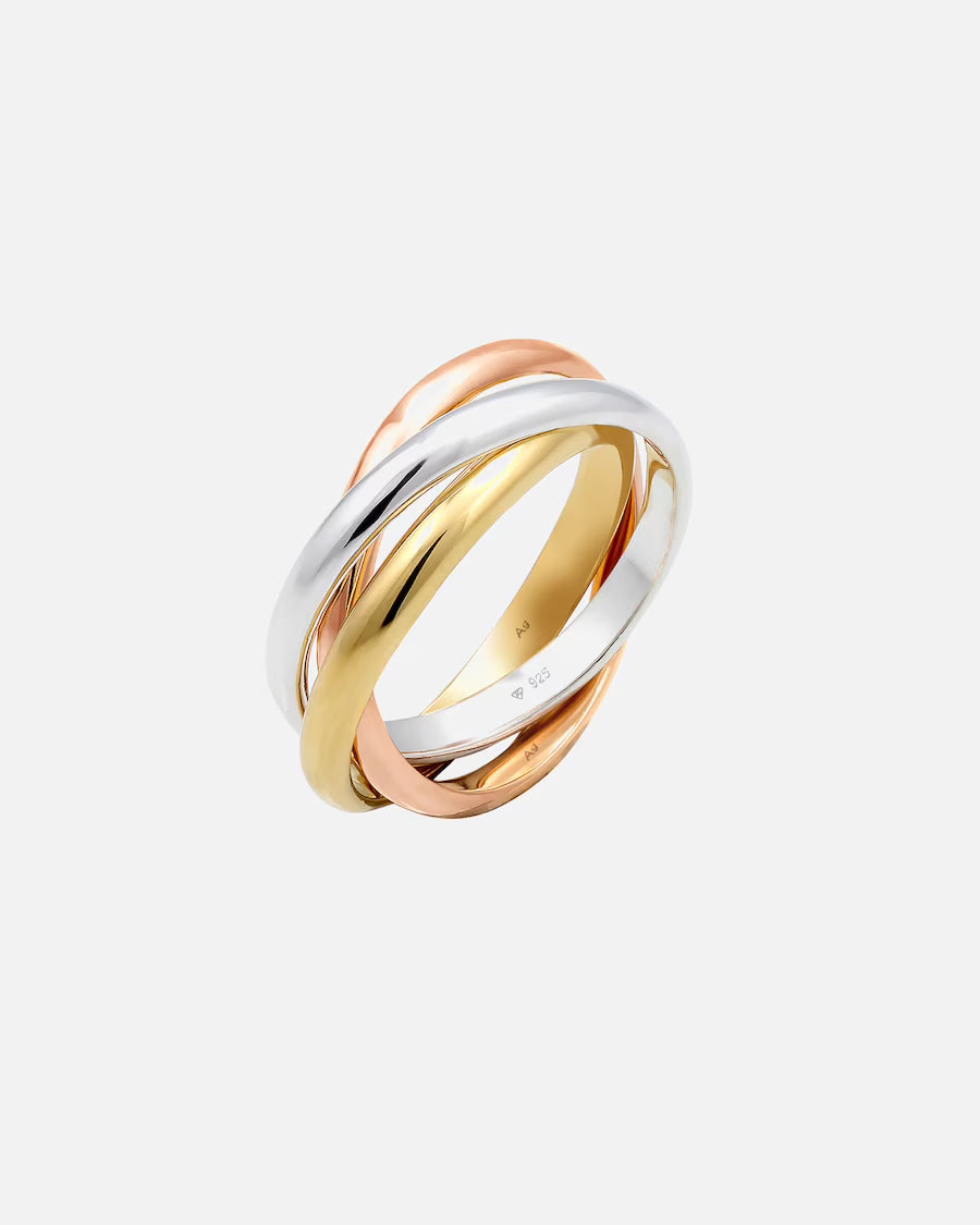 Elli Basic Wickelring Klassisches Design 925 Silber