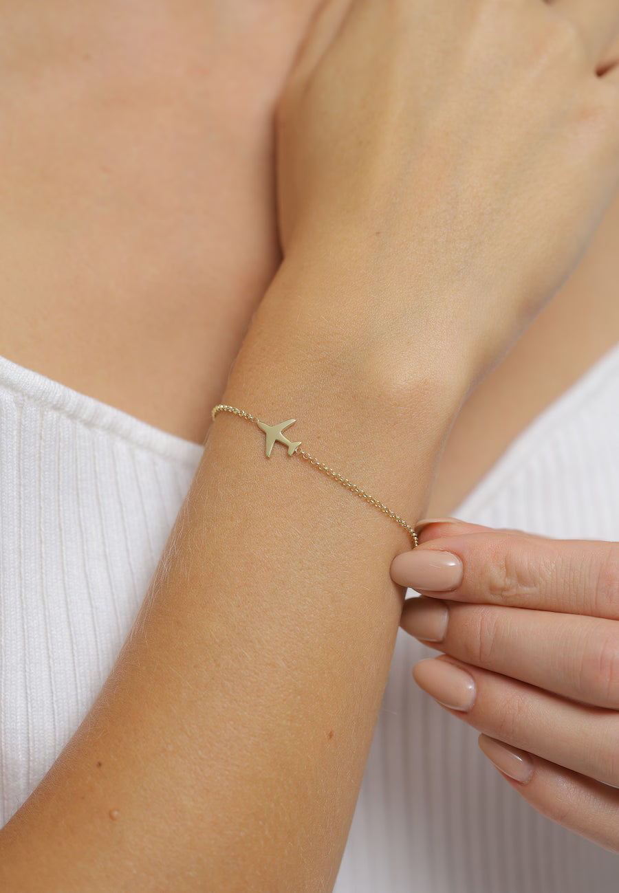 Elli Basic Erbskette Flugzeug Travel Reise 925 Silber