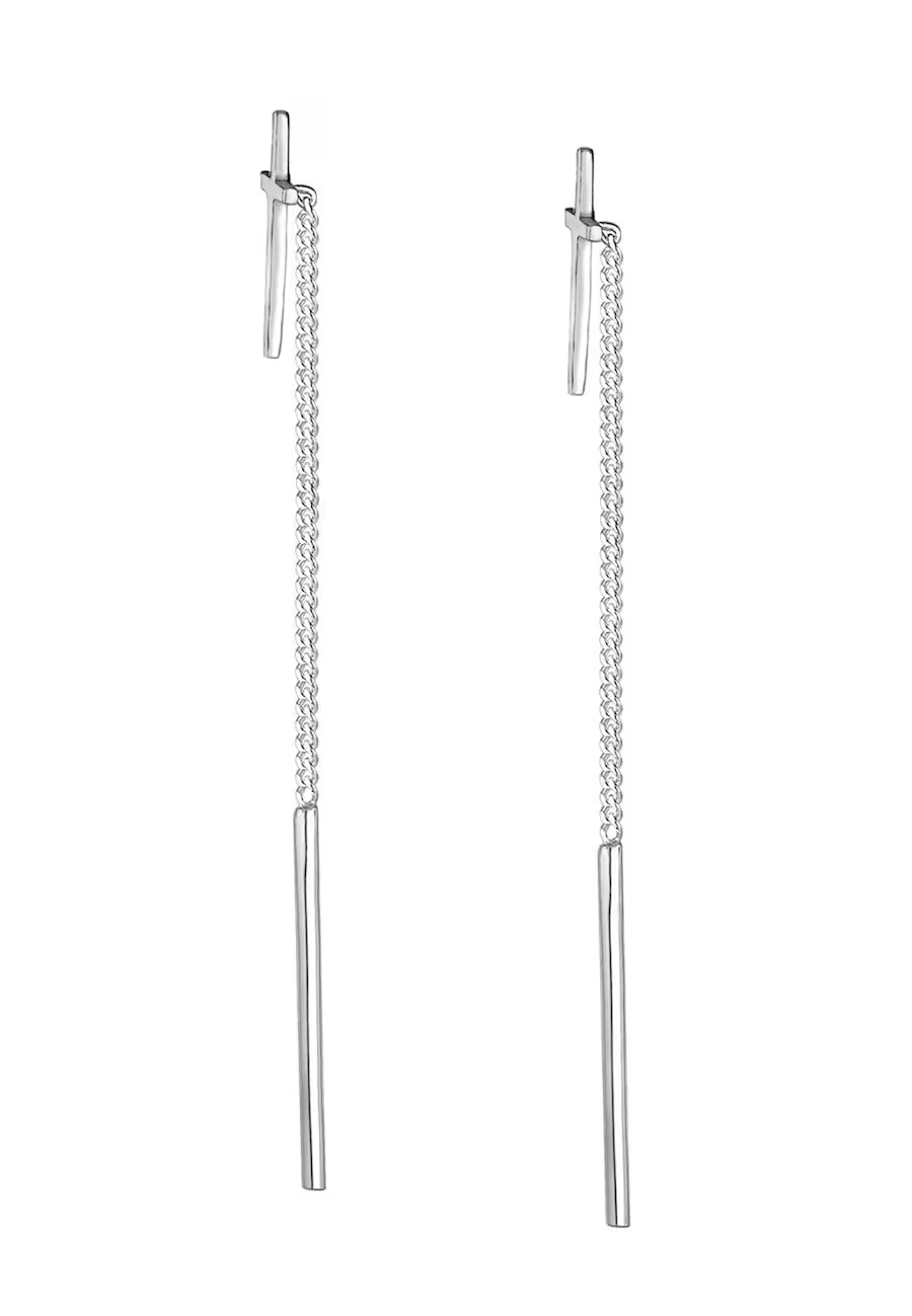 Elli Ohrhänger Kreuz Symbol Geo Blogger 925er Silber