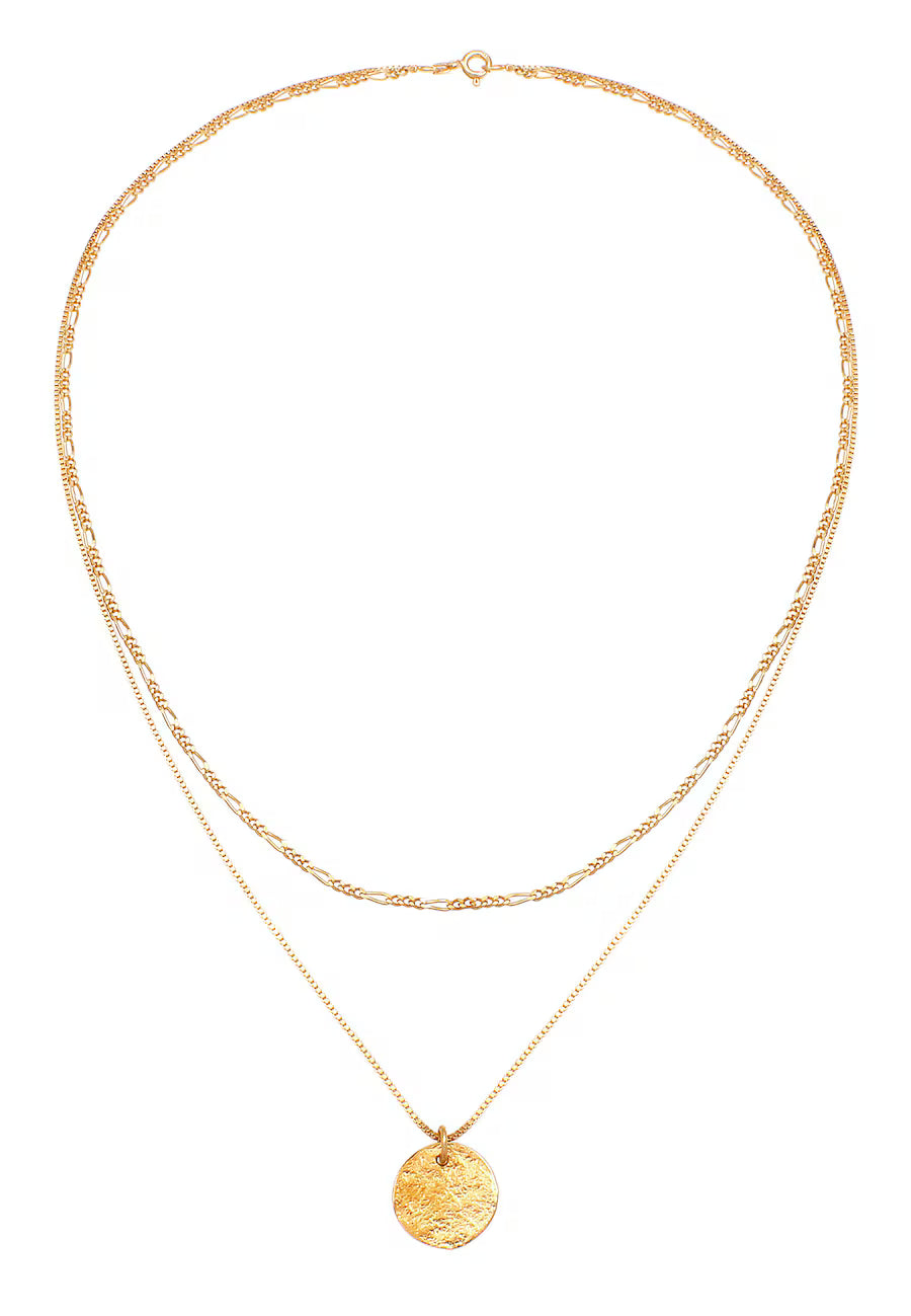 Elli Layer Plättchen Figaro Boho 2-lagig 925 Silber