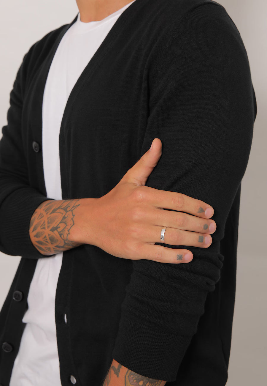 KUZZOI Bandring Herrenring Freundschaftsring 925 Silber