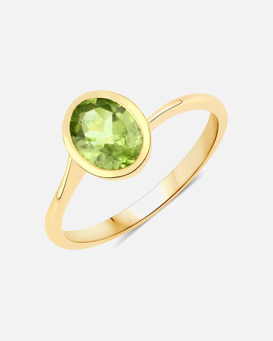 Rafaela Donata Ring Sterling Silber Peridot in Gelbgold