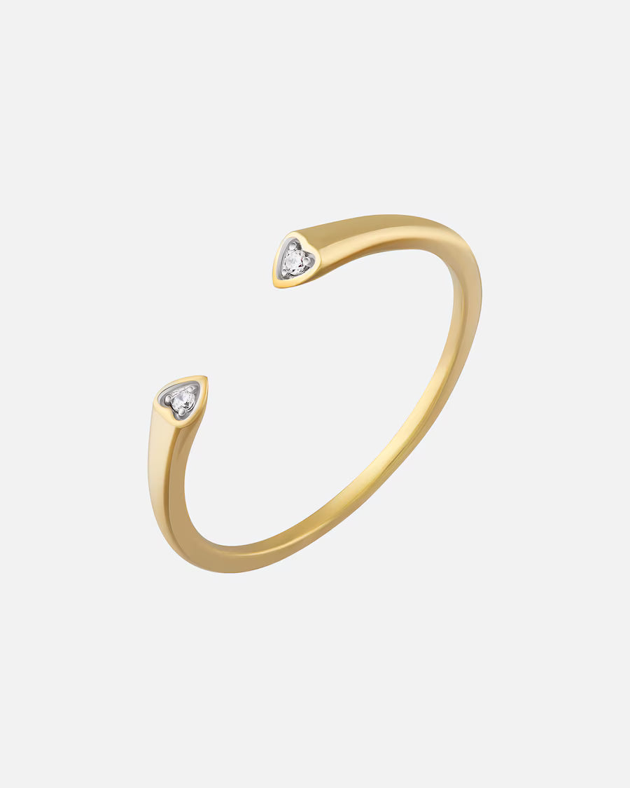 caï Ring 925/- Sterling Silber Zirkonia