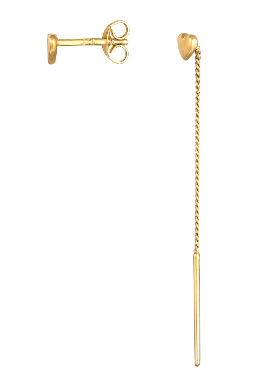 Elli Herz Ohrhänger Ohrstecker 925 Silber