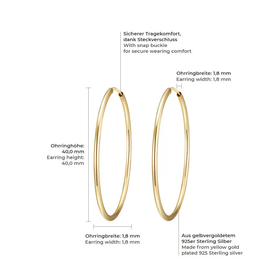 Rafaela Donata Creolen Rosévergoldet